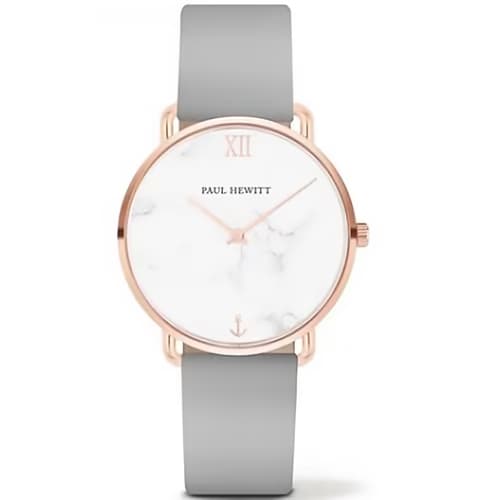 Paul Hewitt Montre Femme PAUL HEWITT en Cuir Gris Etanche