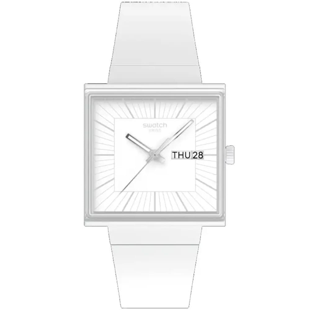 Swatch Montre Swatch Collection What if … Allwhite ? en Silicone Blanc