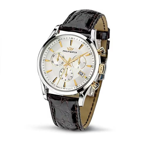 Philip Watch Montre Homme PHILIP WATCH SUNRAY en Cuir Marron