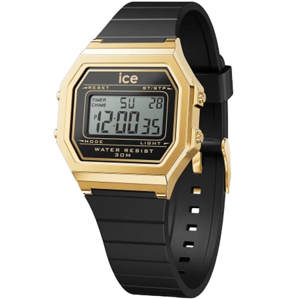 Ice Watch Montre Ice Watch Collection Ice Digit Retro en Silicone Noir