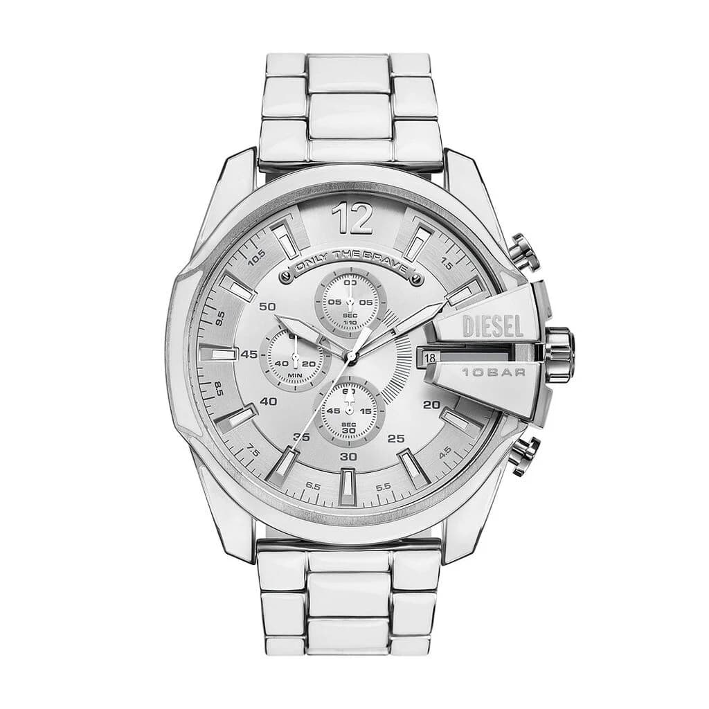 Diesel Montre Diesel Mega Chief Argenté
