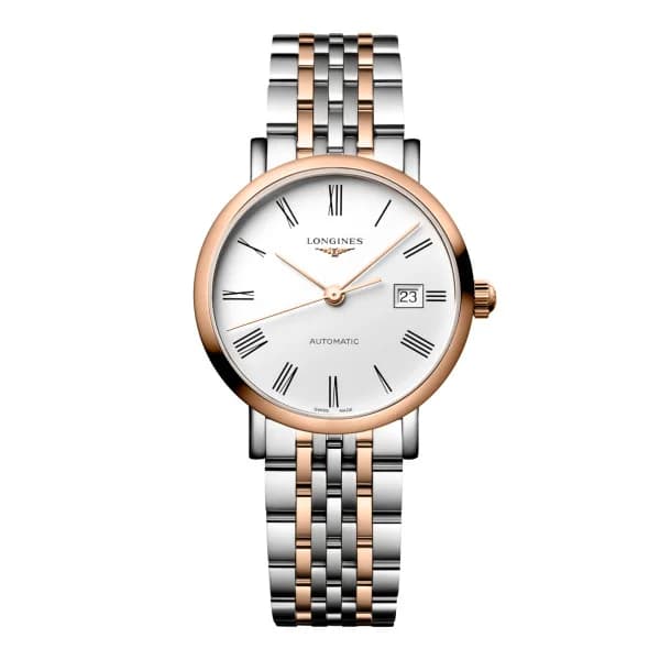 Longines Montre Longines elegant collection 29 mm Automatique Cadran Blanc mat Bracelet acier