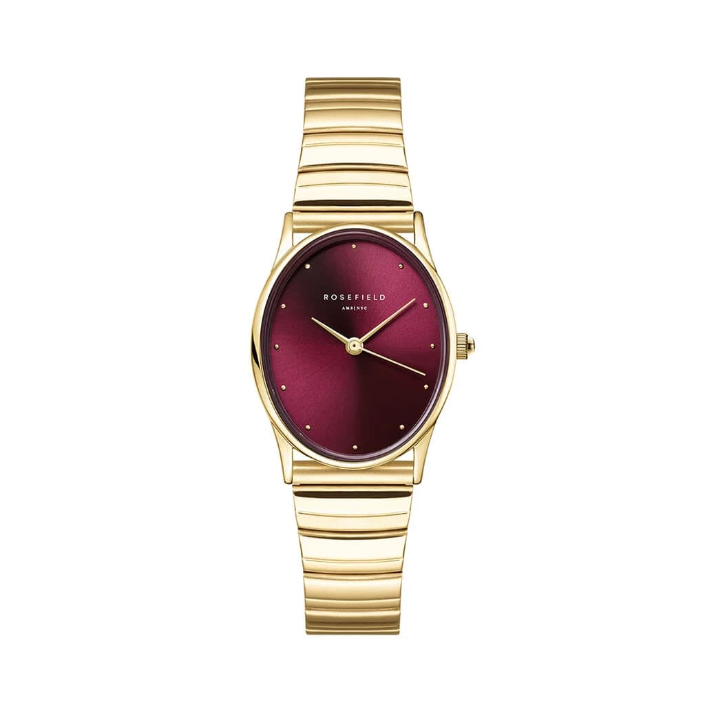 Rosefield Montre Rosefield Oval Bordeaux