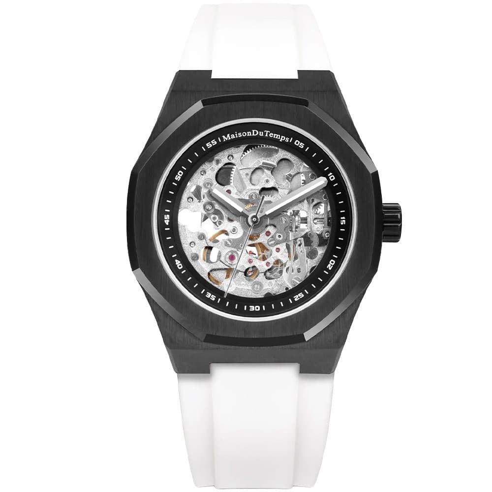 Maison du Temps Montre Automatique Maison du Temps Collection MTBeta en Silicone Blanc
