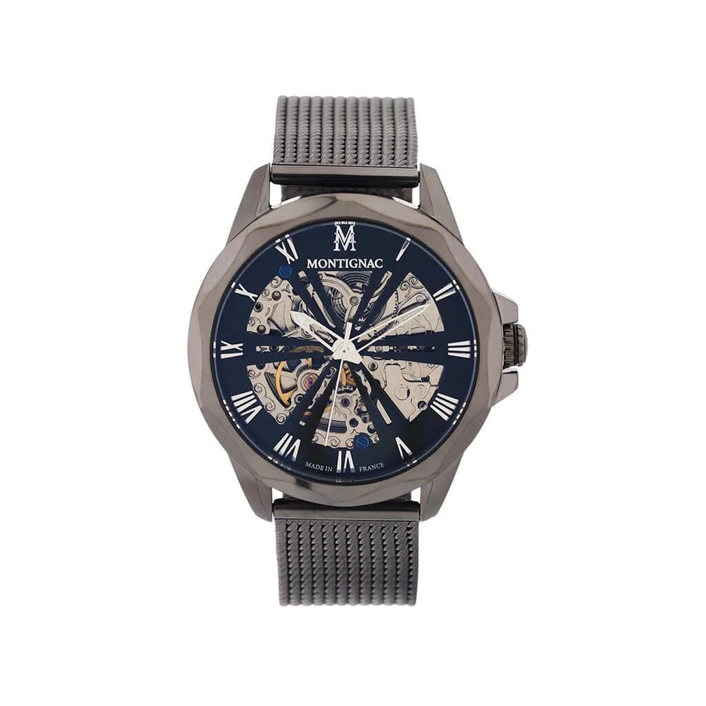 Montignac Montre Automatique Montignac en Acier et PVD Gris