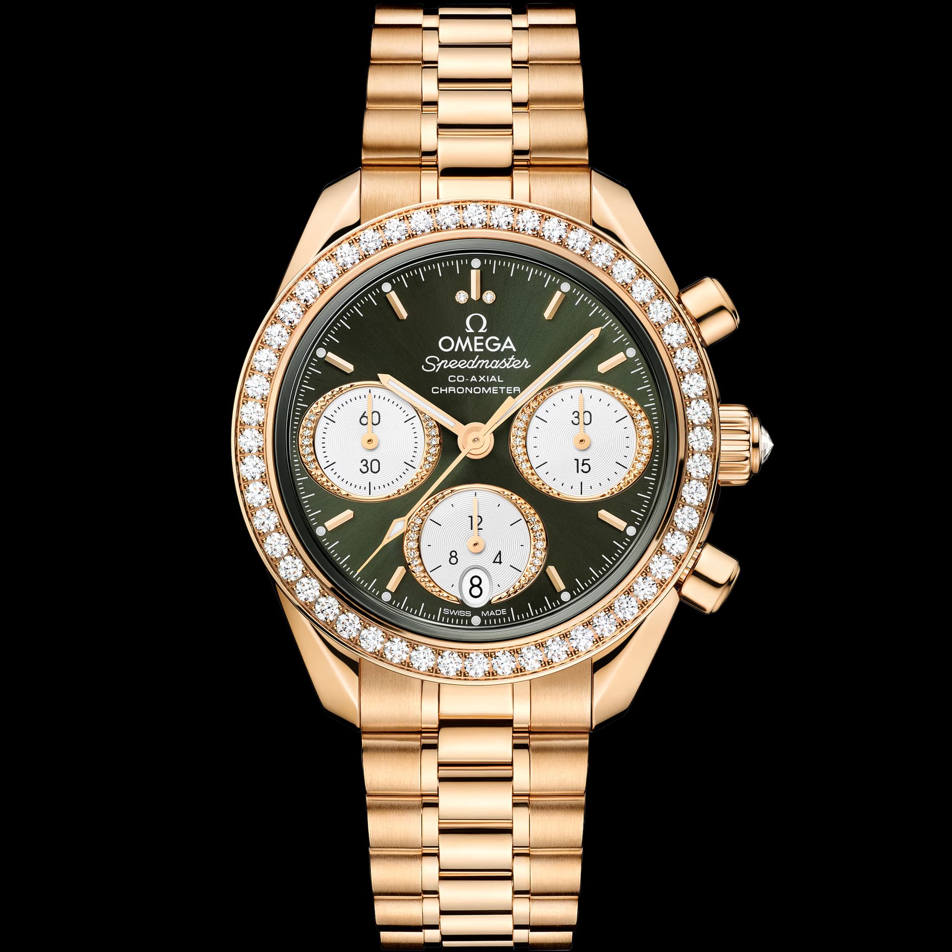 Omega Speedmaster 38 — cadran vert