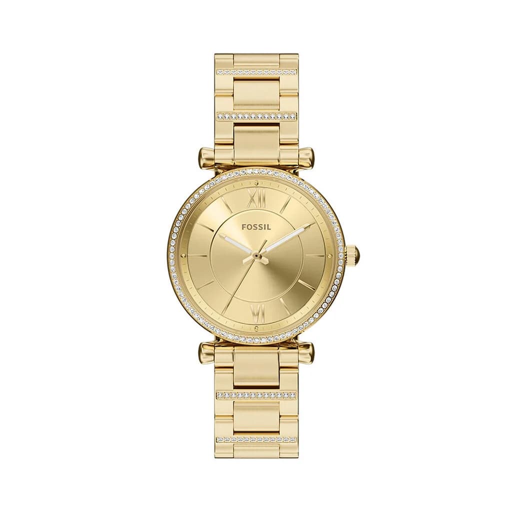 Fossil Carlie 35 — cadran champagne