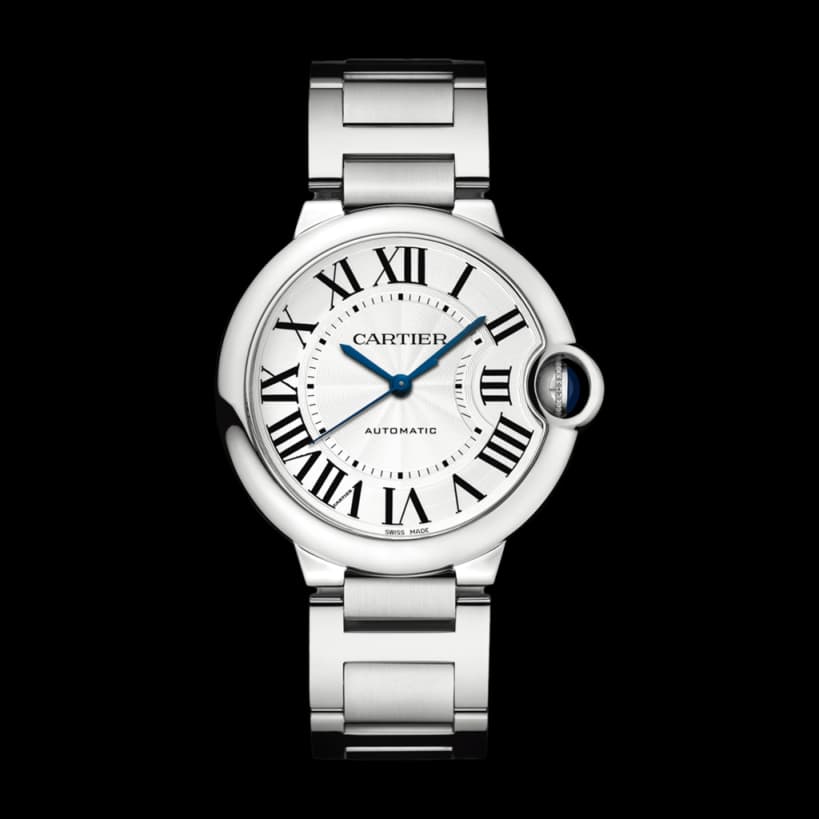 Cartier Montre Mixte Ballon bleu Argenté