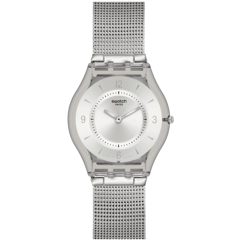 Swatch Montre Swatch Skin Classic Biosourced en Métal Argenté