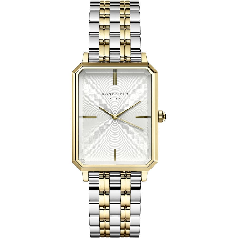 Rosefield Montre Rosefield en Acier Argenté et Doré