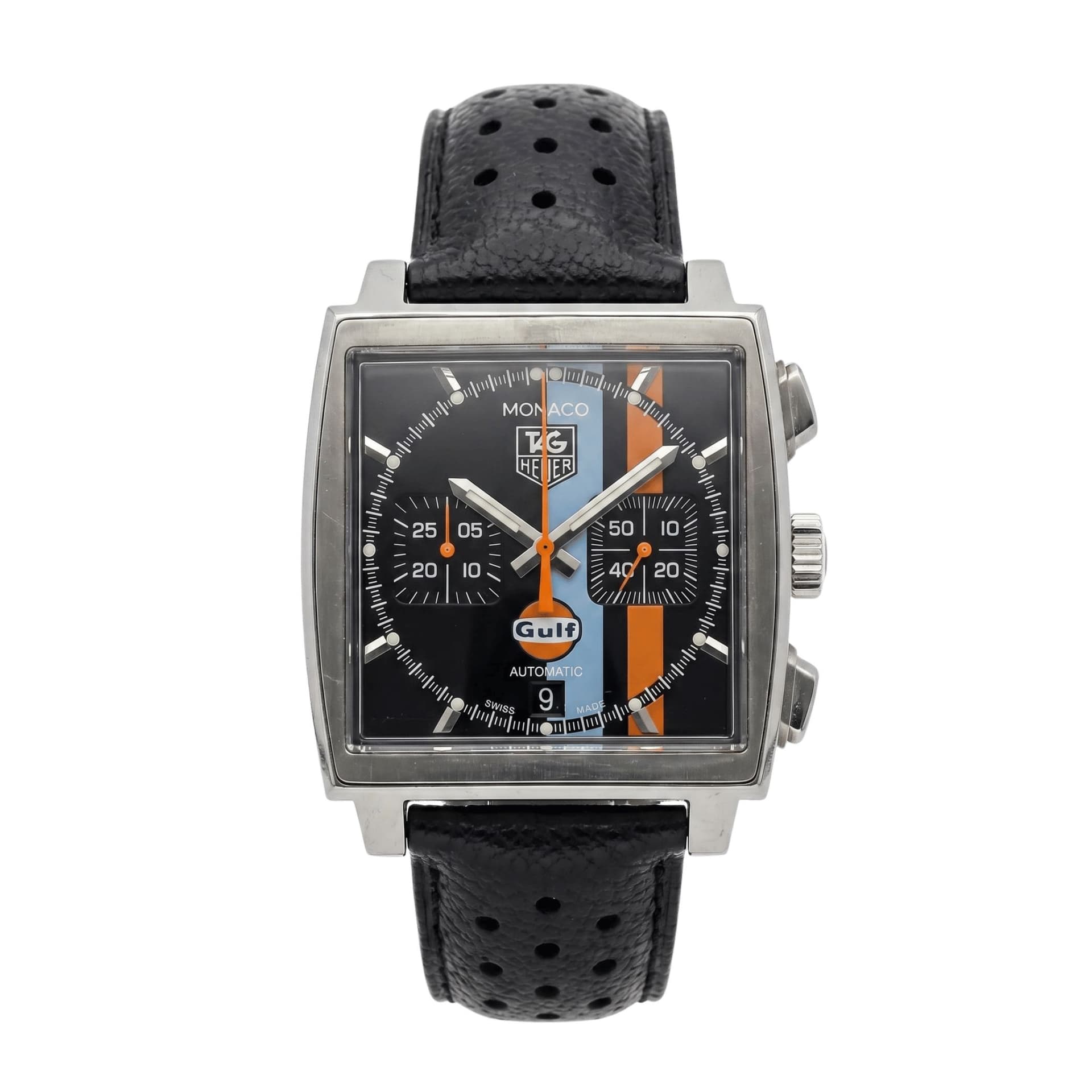 TAG Heuer Montre TAG Heuer Monaco Gulf Calibre 17 automatique 38 mm Full Set