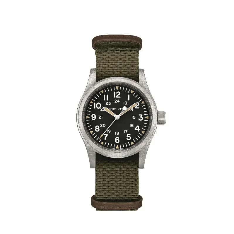 Hamilton Montre mécanique Homme Khaki field Noir