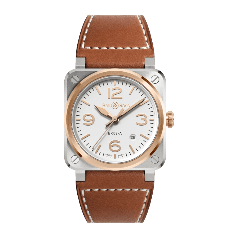 Bell & Ross Bell & Ross BR-03 White Steel & Gold