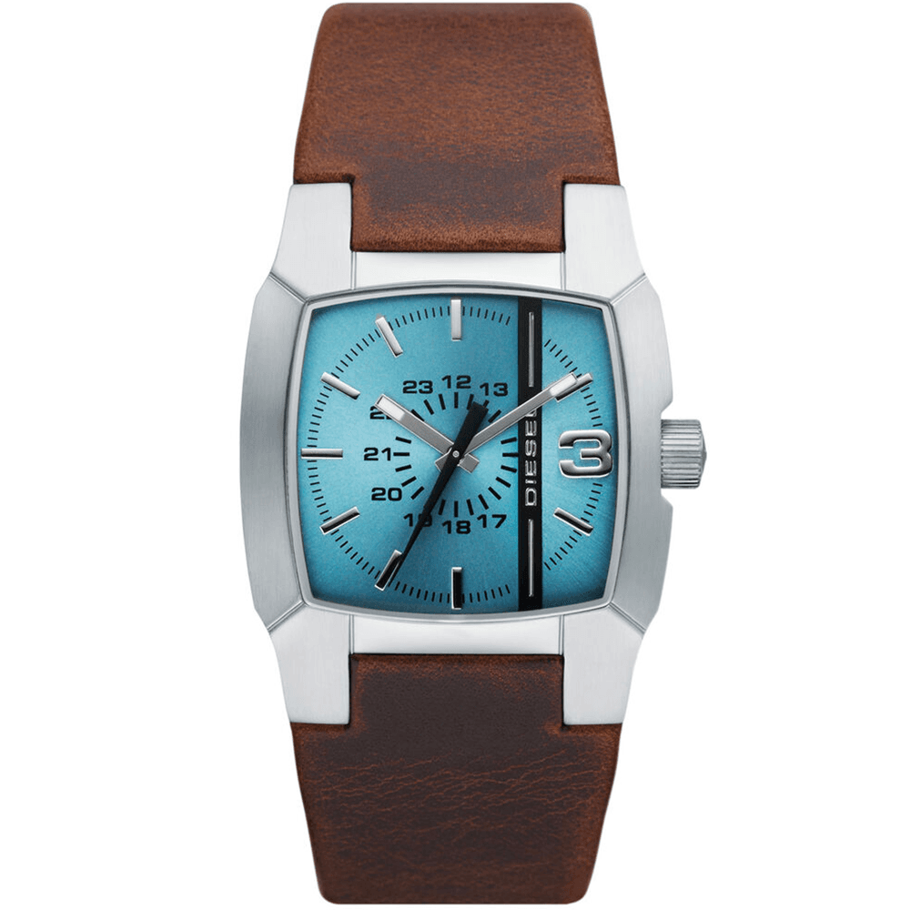 Diesel Montre Homme Diesel Cuir véritable Marron DZ1998