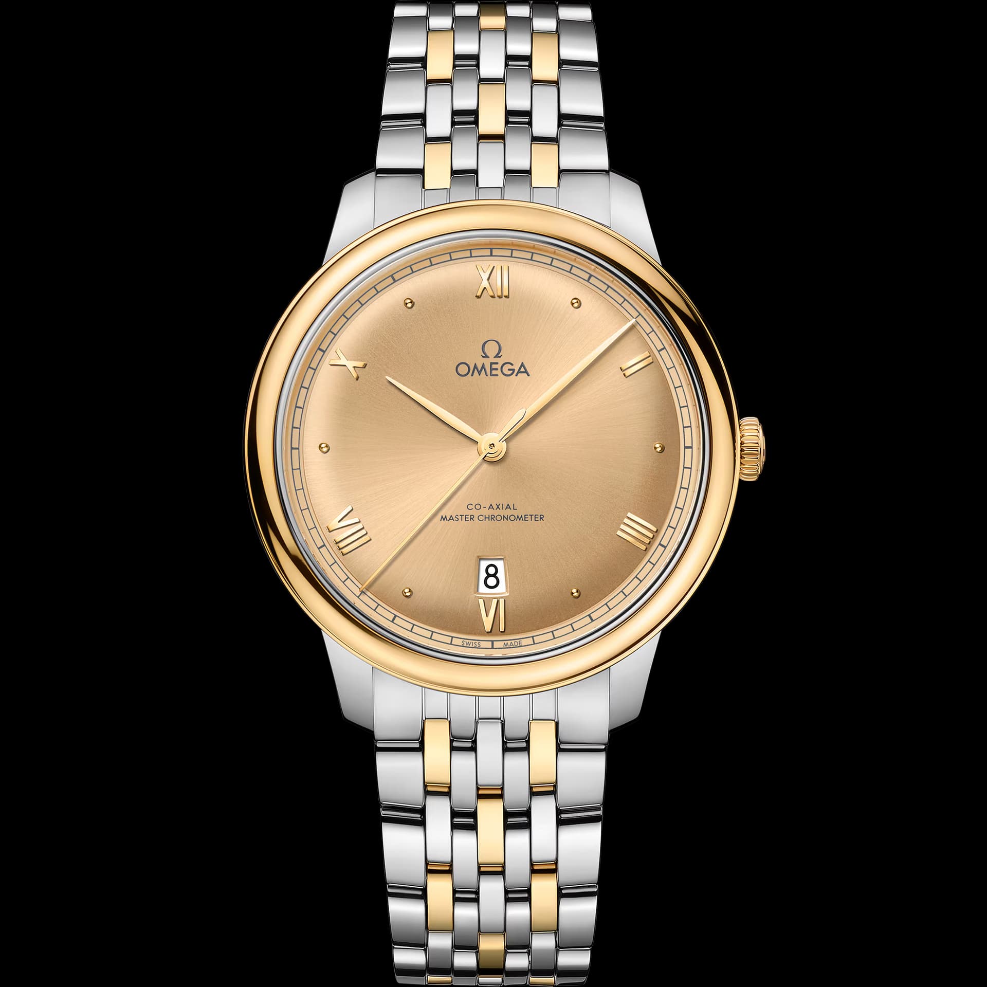 Omega De Ville 40 mm, acier - or jaune sur or jaune