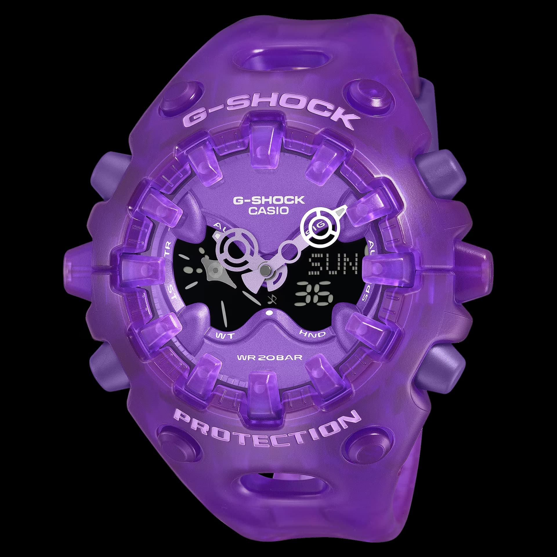Casio G-Shock GA-V01SKE — cadran violet