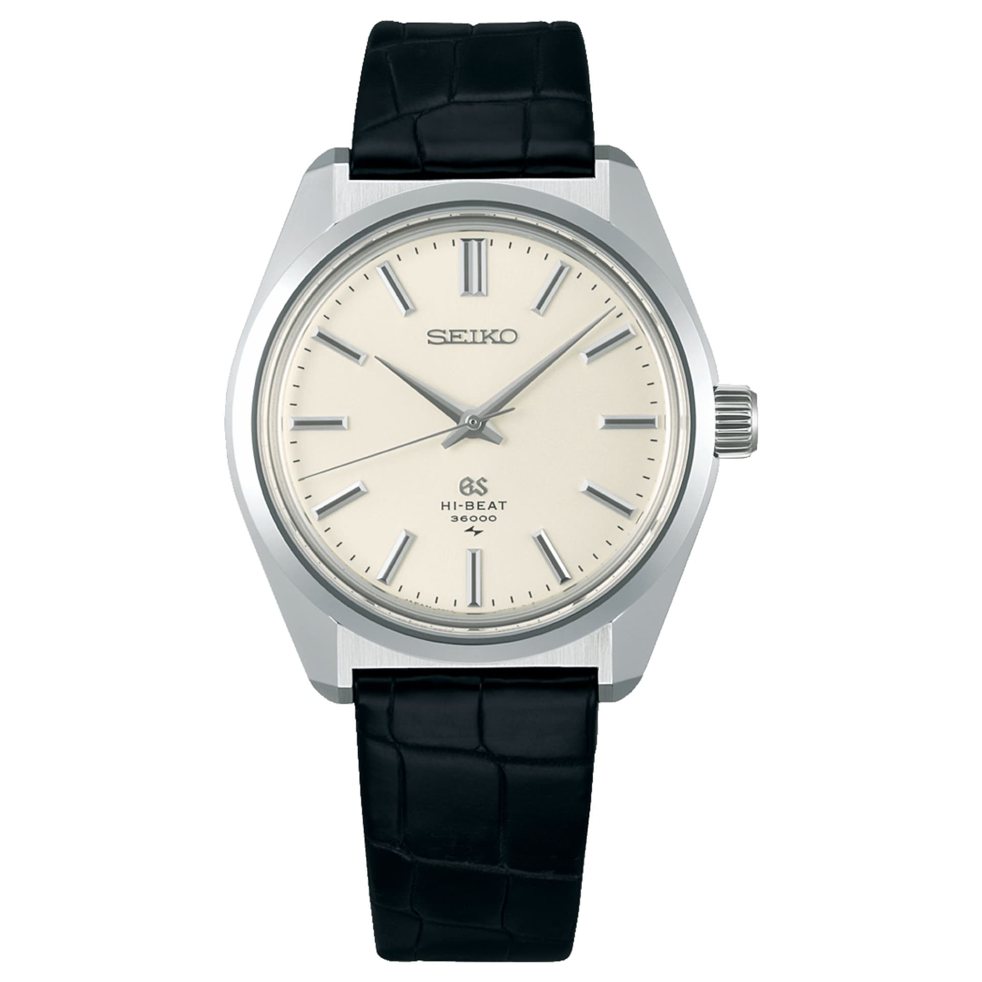 Grand Seiko Montre Grand Seiko Heritage Re-creation 45GS - 1968 mécanique Hi-Beat cadran blanc bracelet cuir 38,8 mm