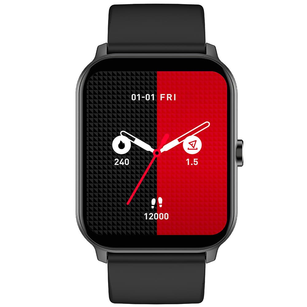 Smarty Montre Connectée Smarty Collection Team en Silicone Noir