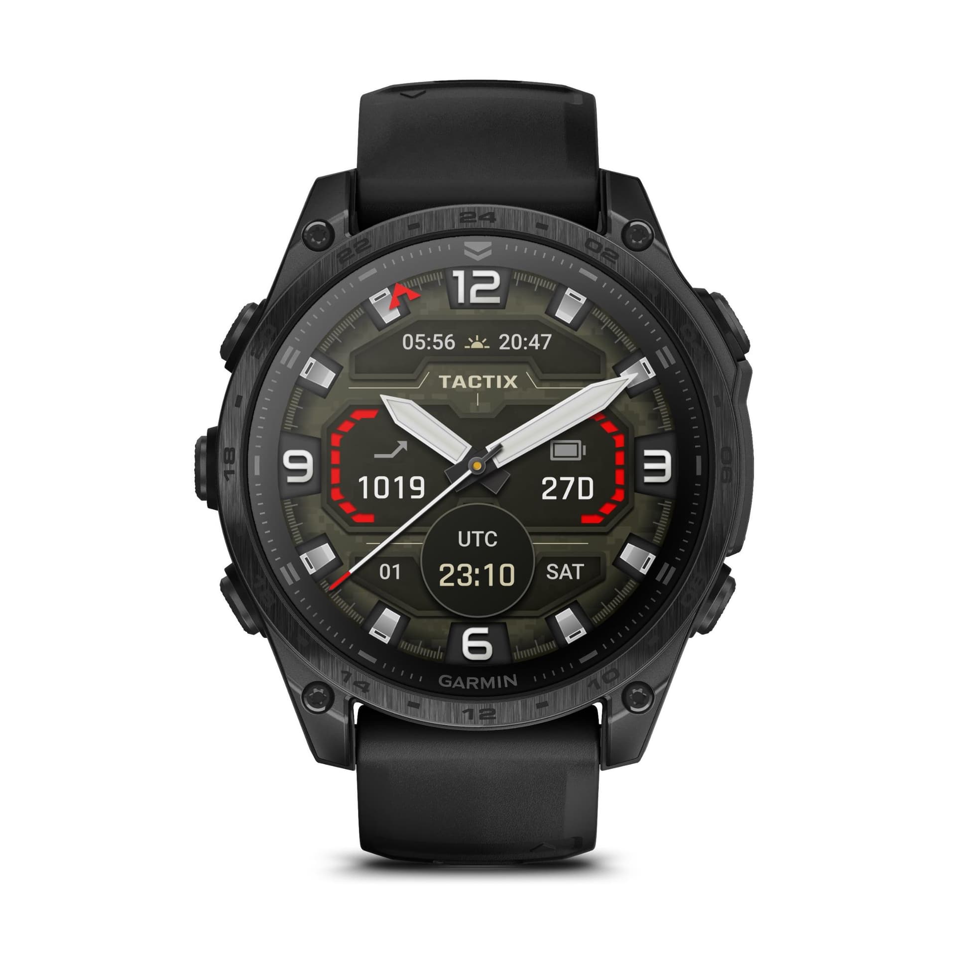 Garmin Montre Garmin Tactix 8 AMOLED bracelets nylon et silicone 47 mm - Avec calculateur Applied Ballistics Ultralight