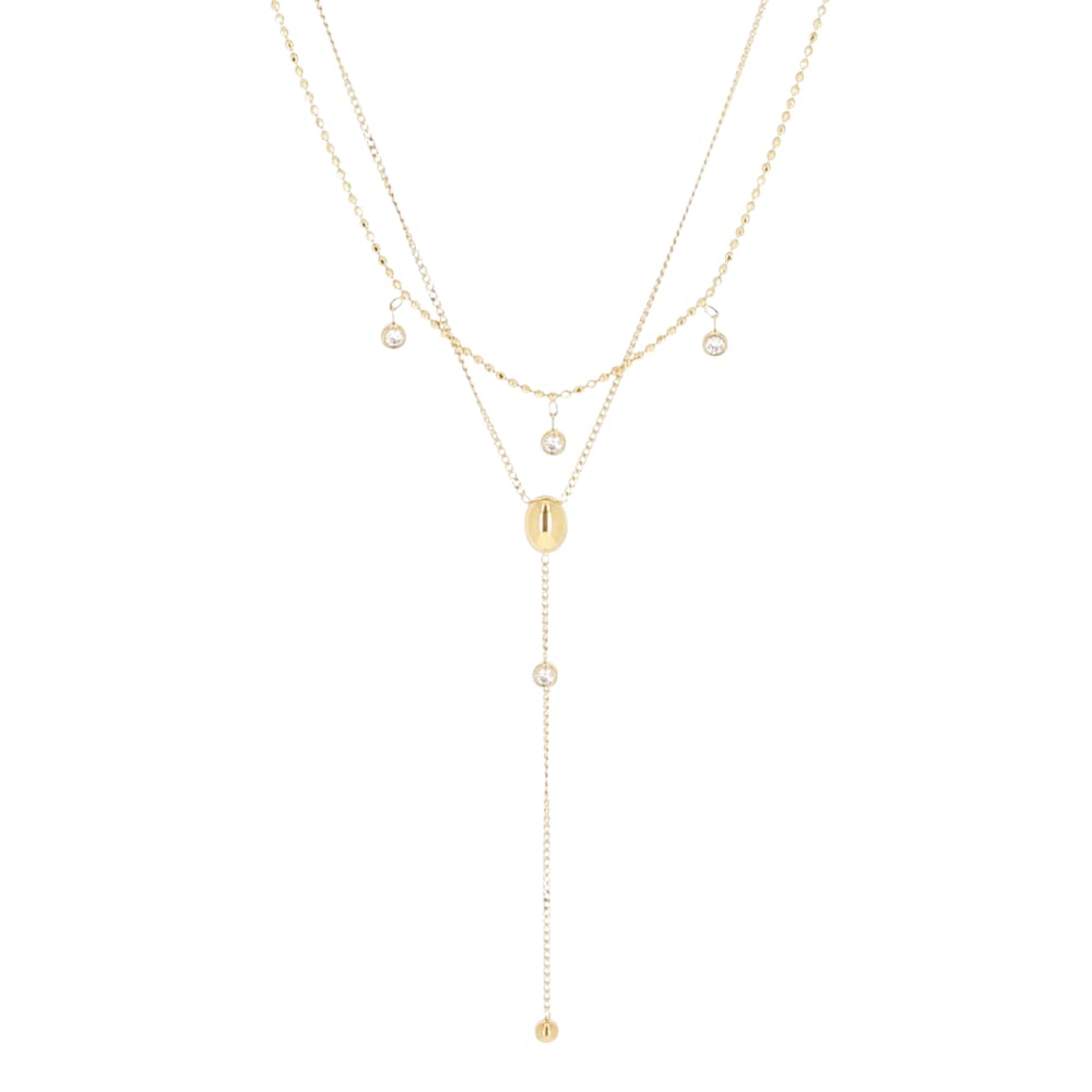 Zag Bijoux Multi-rangs Femme Collier Y Doré