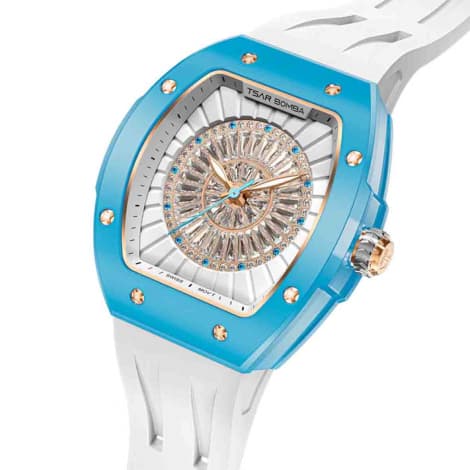 Tsar Bomba Montre Tsar Bomba - Nucleus Series Céramique - Bleu - blanc - TB8220L02