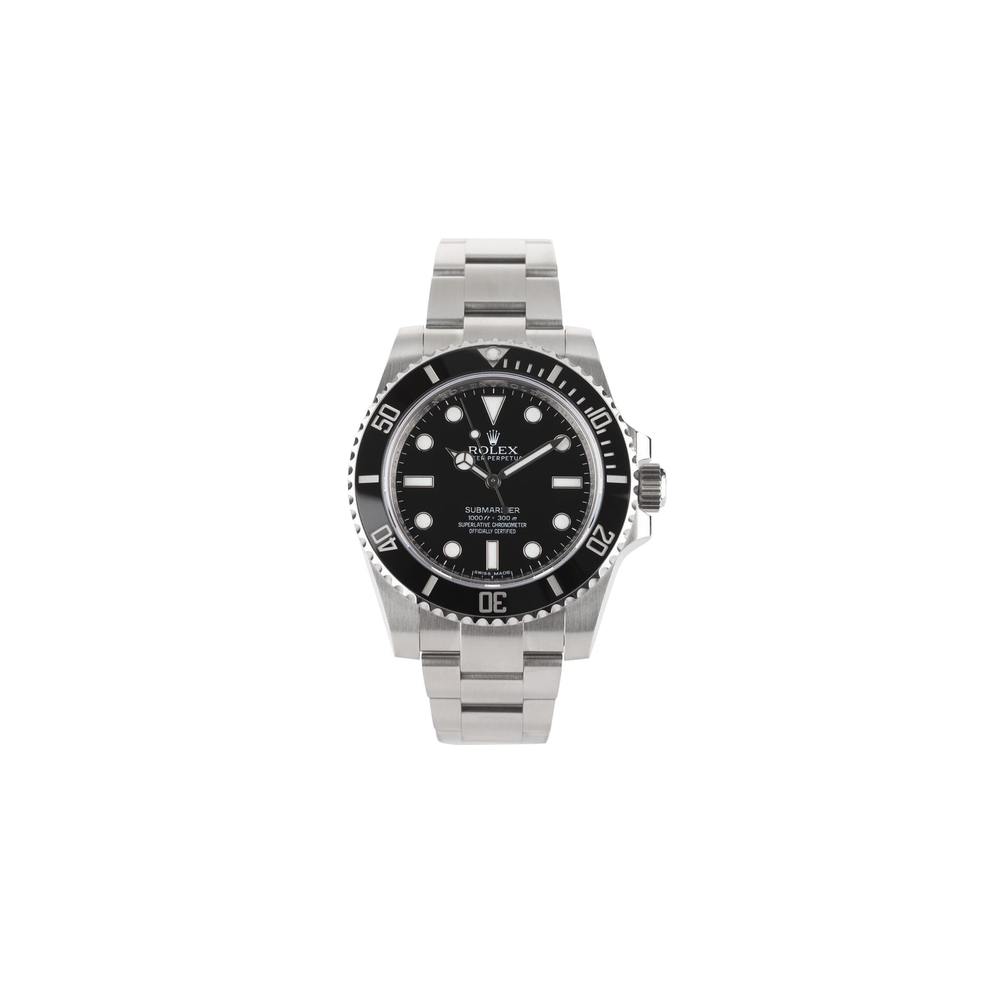 Rolex Montre Rolex Submariner "No date" Ref. 114060 40 mm automatique 2013