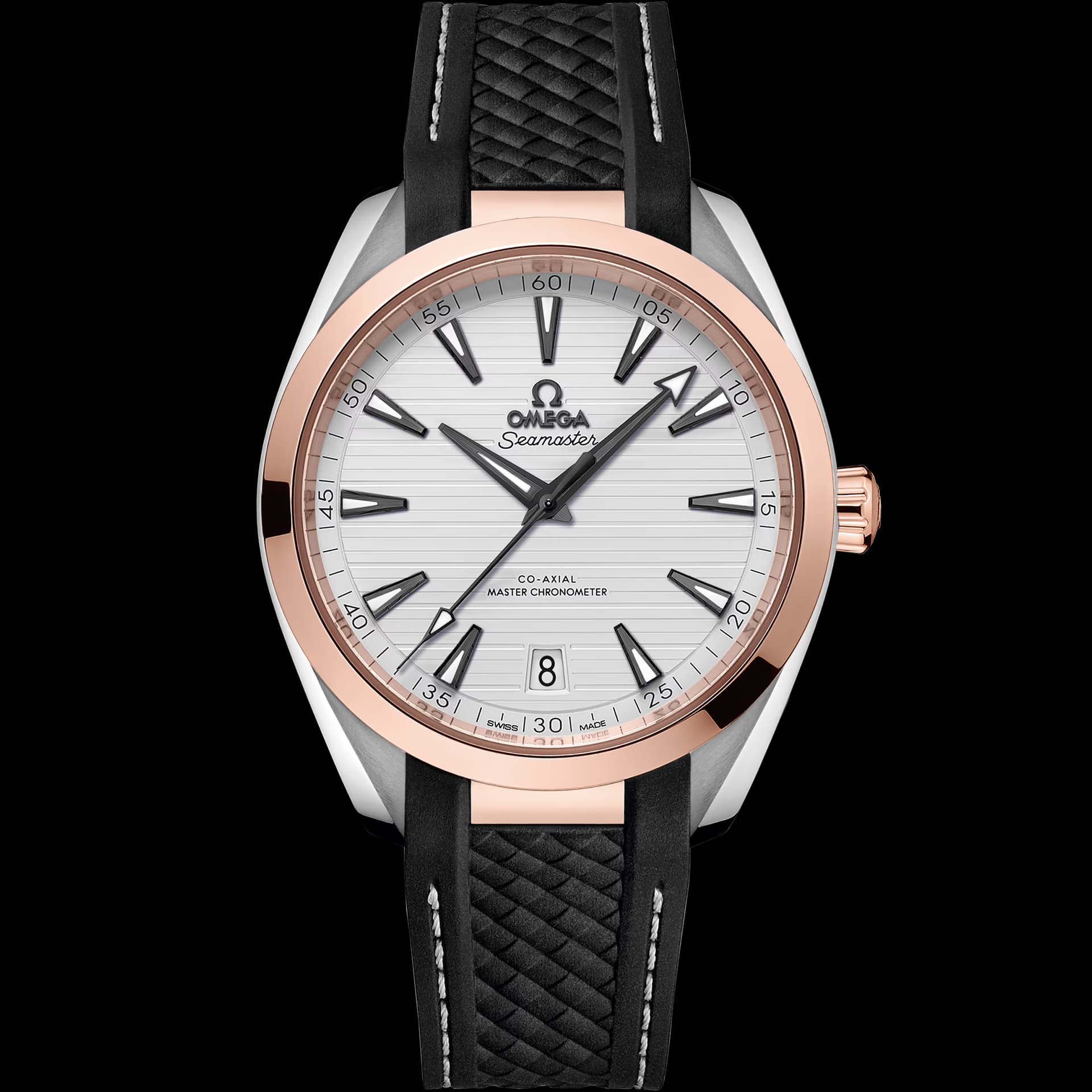 Omega Seamaster 41 mm, acier - or « Sedna™ » sur bracelet caoutchouc