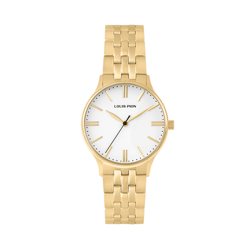 Louis Pion Montre quartz Femme Victoria Blanc