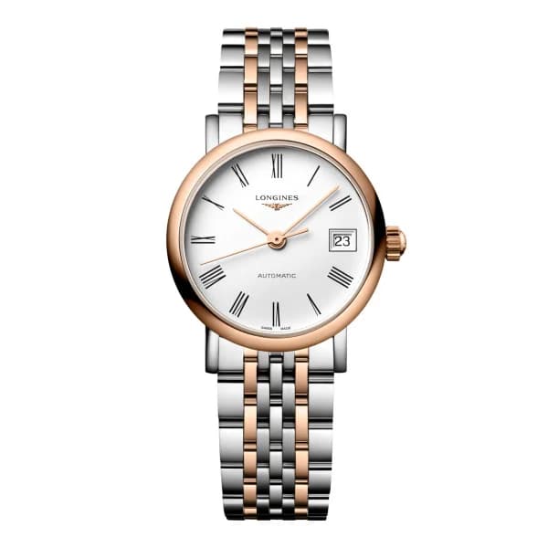 Longines Montre Longines elegant collection 25.50 mm Automatique Cadran Blanc mat Bracelet acier