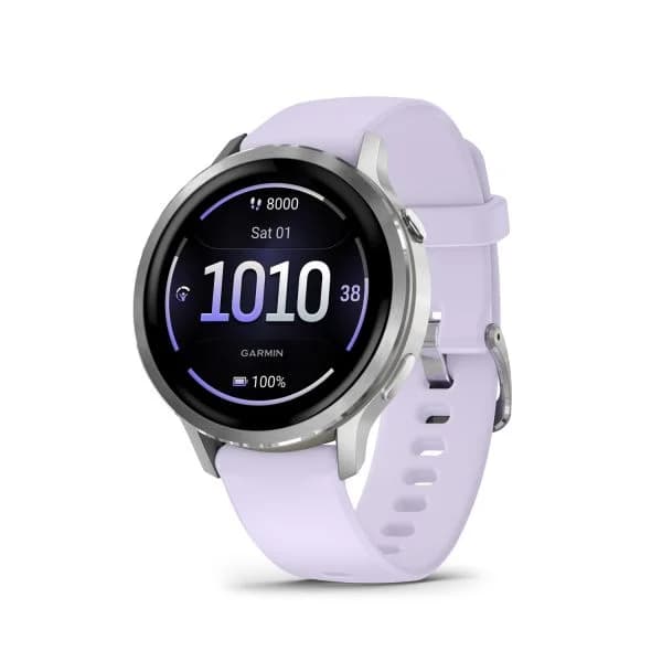 Garmin Montre Garmin Venu 4 - 41 mm Gray bracelet Silicone Pervenche