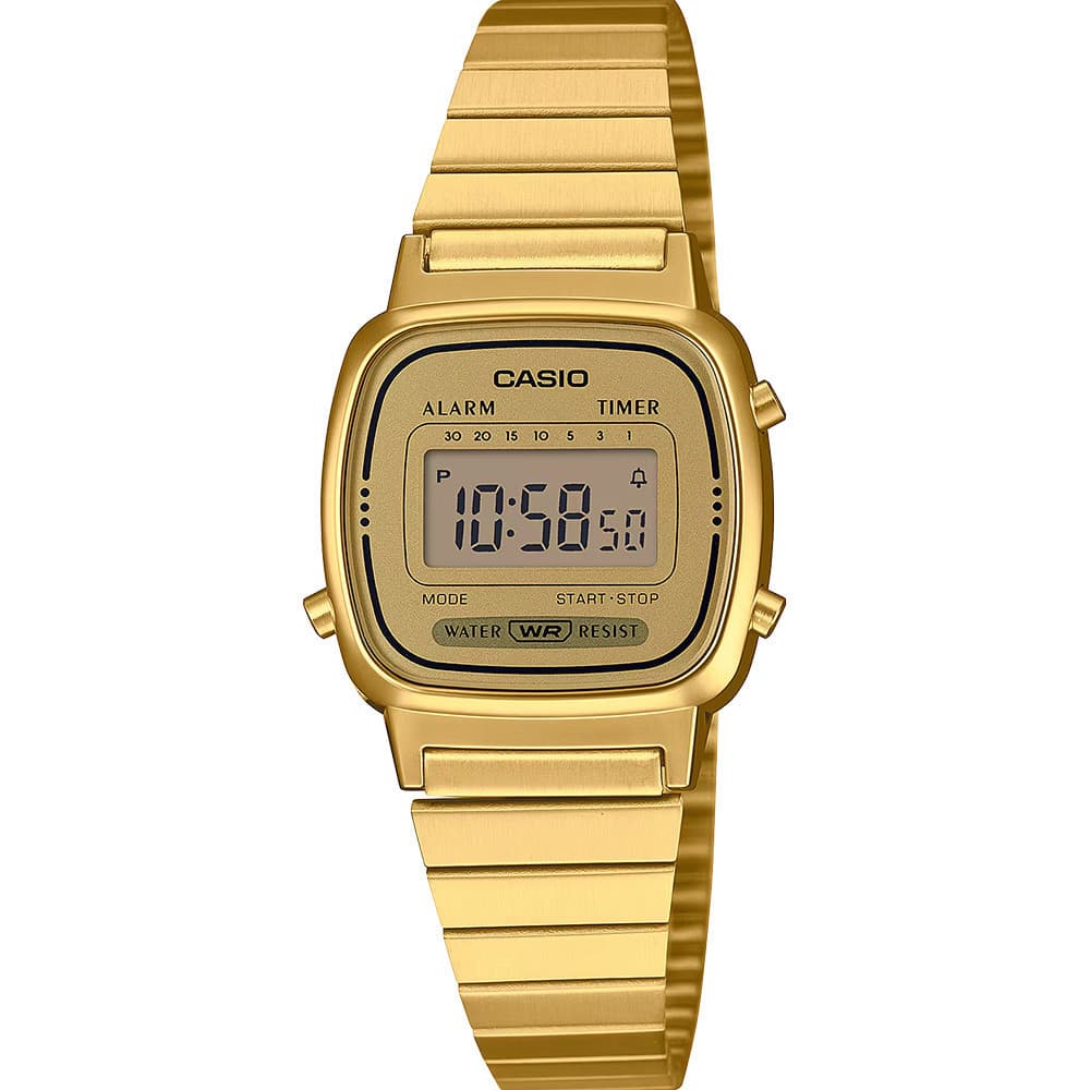 Casio Original Vintage — cadran doré