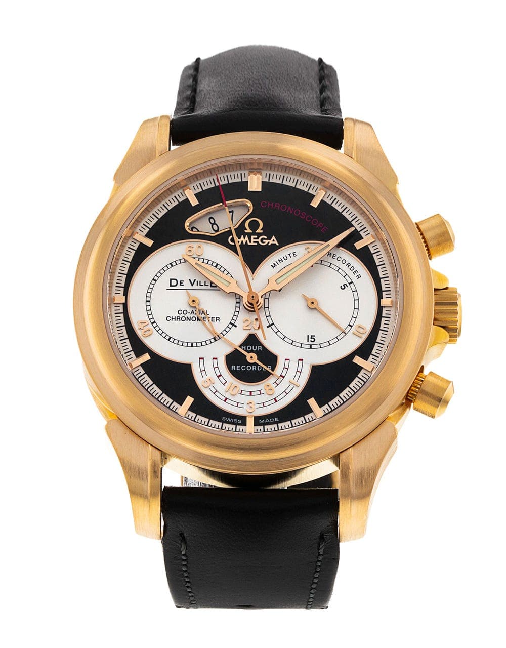 Omega De Ville Co-Axial — boîtier or rose