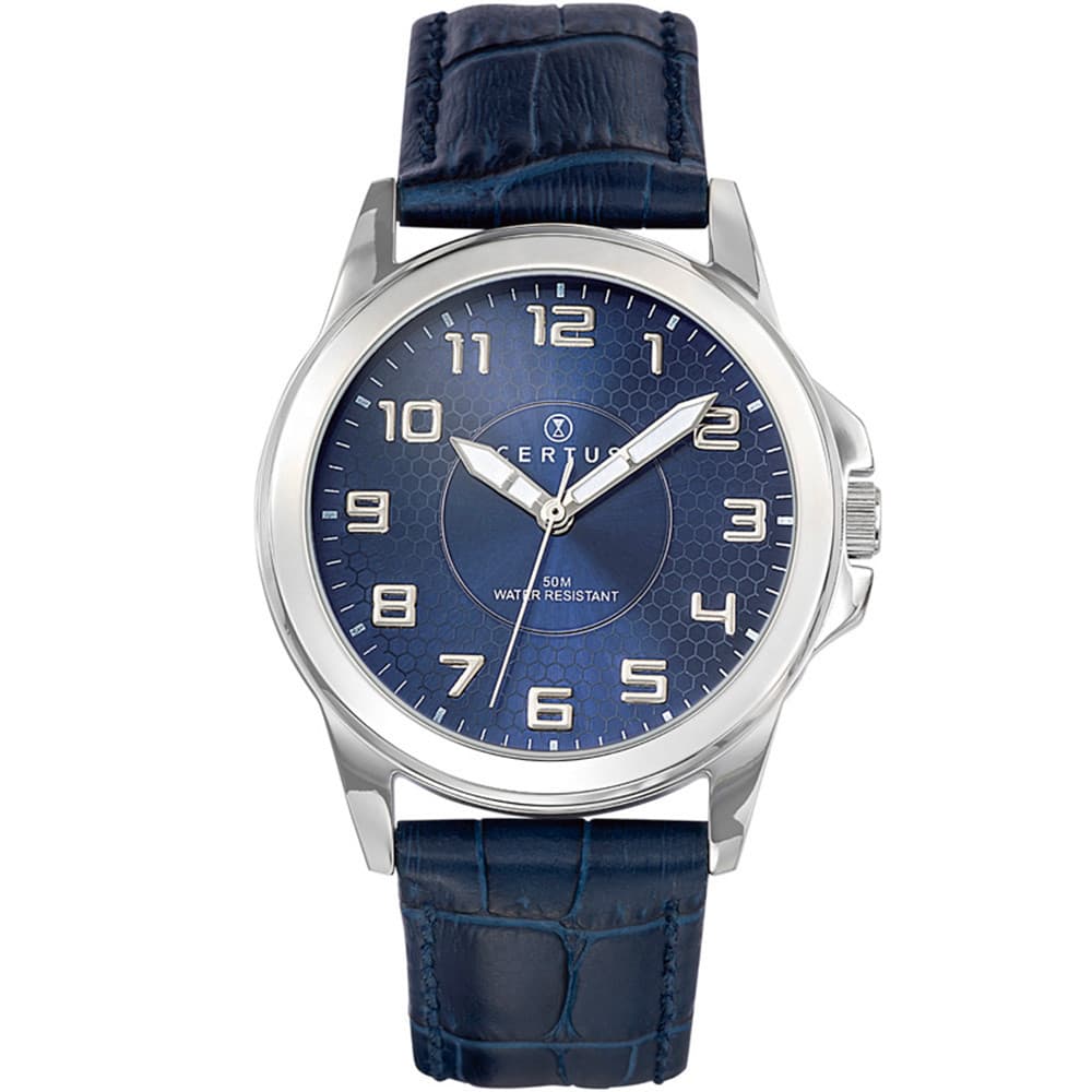 Certus Montre Certus en Cuir Bleu