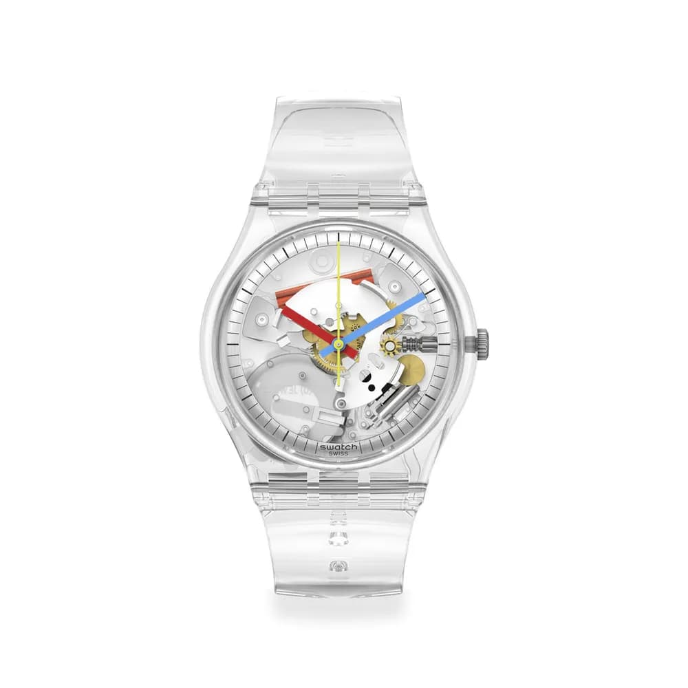 Swatch Montre quartz Mixte Gent Transparent