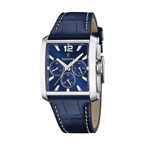 Festina Montre Analogique Homme Festina Cuir Bleu F20636/2