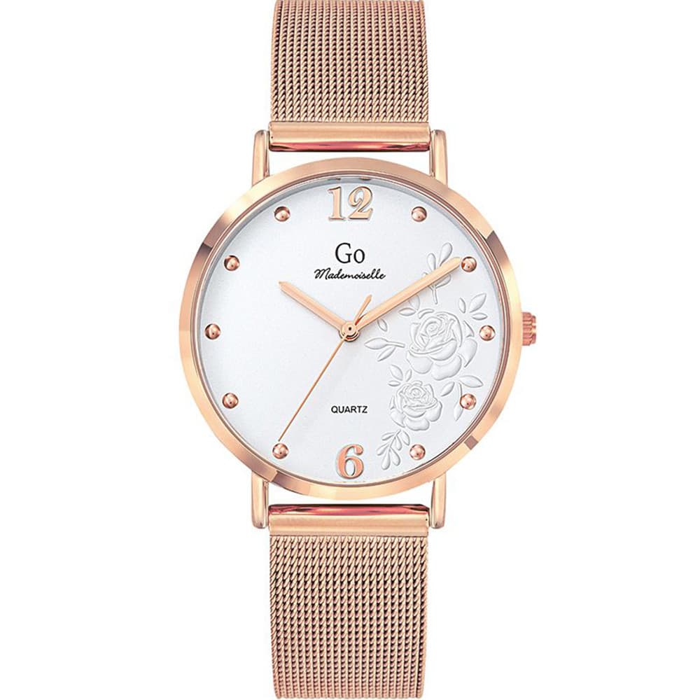 GO Mademoiselle Montre GO Mademoiselle en Métal Doré Rose