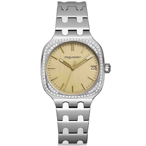 Pequignet Montre Pequignet Manufacture Concorde 76 Diamants - 36mm Automatique Cadran Champagne - 9046429/1