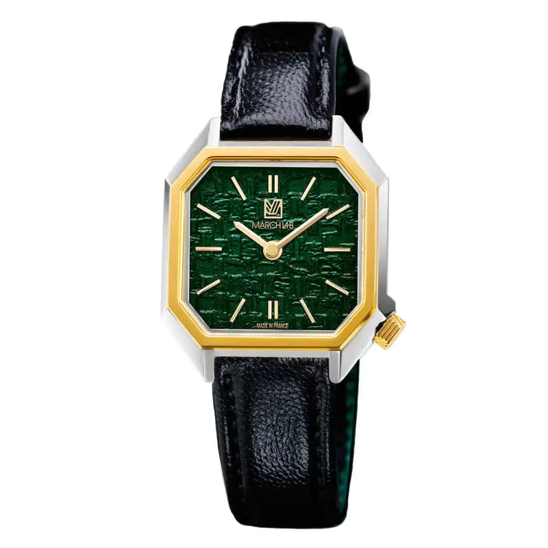 March LA.B Montre Lady Mansart Electrique Tweed Emerald