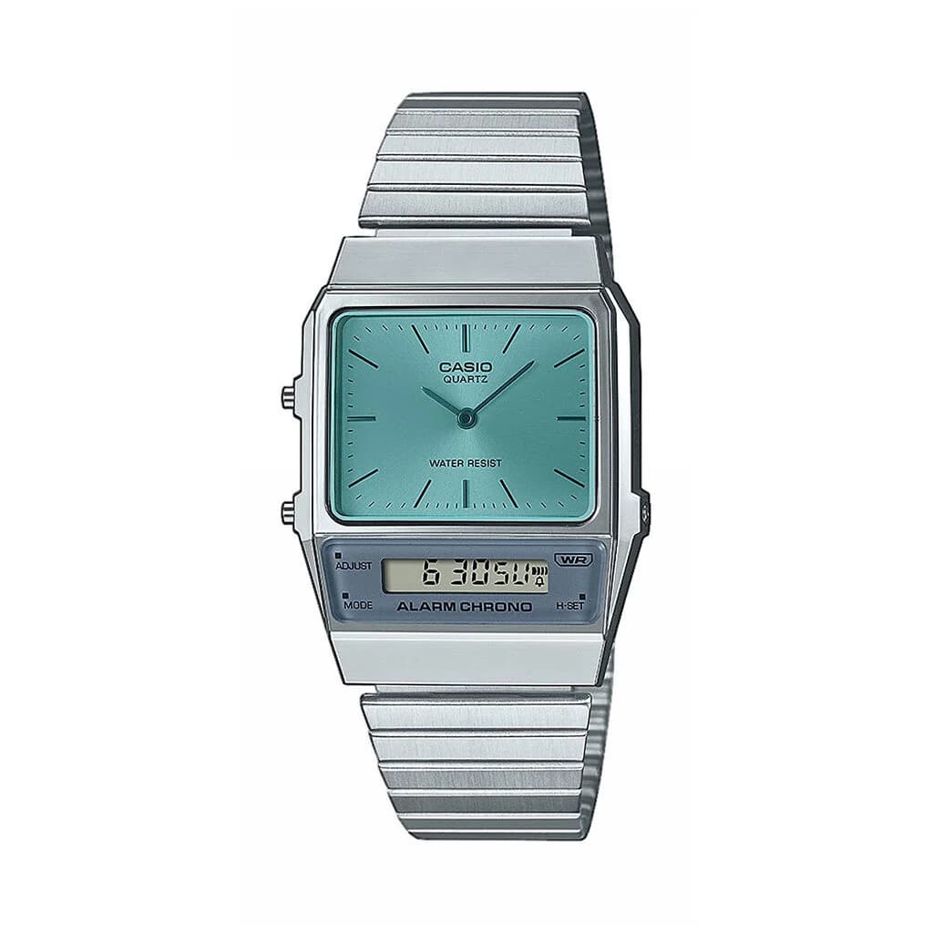 Casio Vintage AQ-800EC — cadran bleu