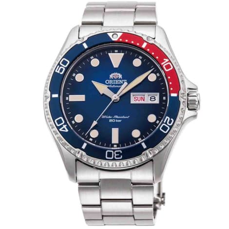 Orient Montre Orient Mako Vintage Automatique Cadran Bleu Bracelet Acier inoxydable - RA-AA0812L