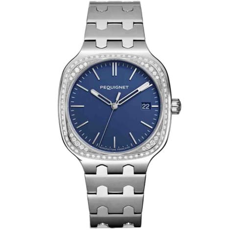 Pequignet Montre Pequignet Manufacture Concorde 84 Diamants - 40mm Automatique Cadran Bleu marine - 9040479/1