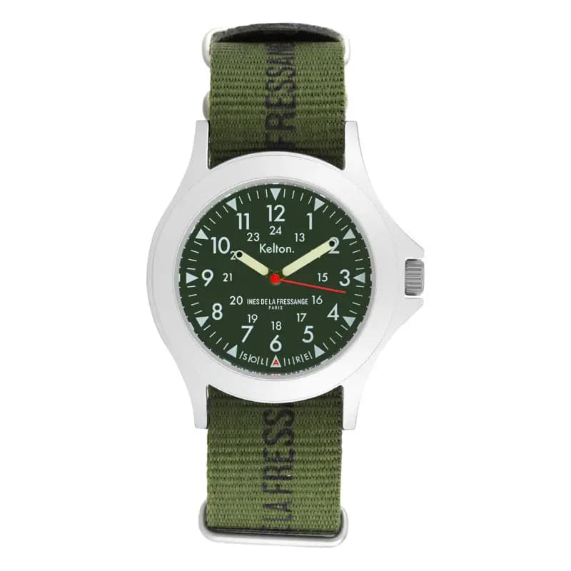 Kelton Montre Solaire Field Kaki X Ines de la Fressange 9124722