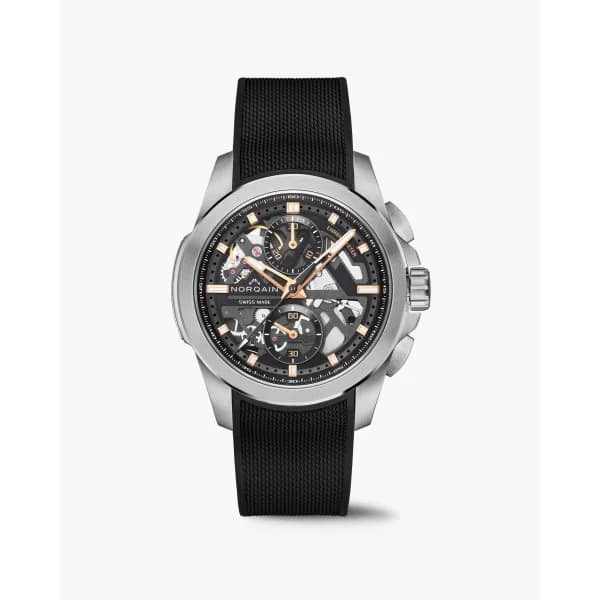 NORQAIN Montre Norqain Independence Skeleton Chrono 42mm Bracelet Caoutchouc