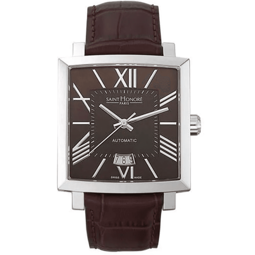 Saint Honoré Montre Automatique Saint-Honoré Orsay en Cuir Marron