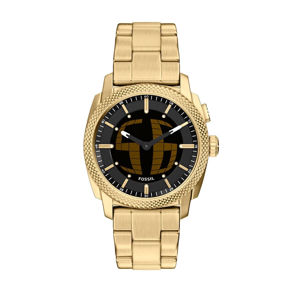 Fossil Machine Big Tic — boîtier acier