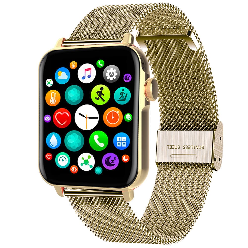 Smarty Montre Connectée Smarty Collection Level en Métal Doré