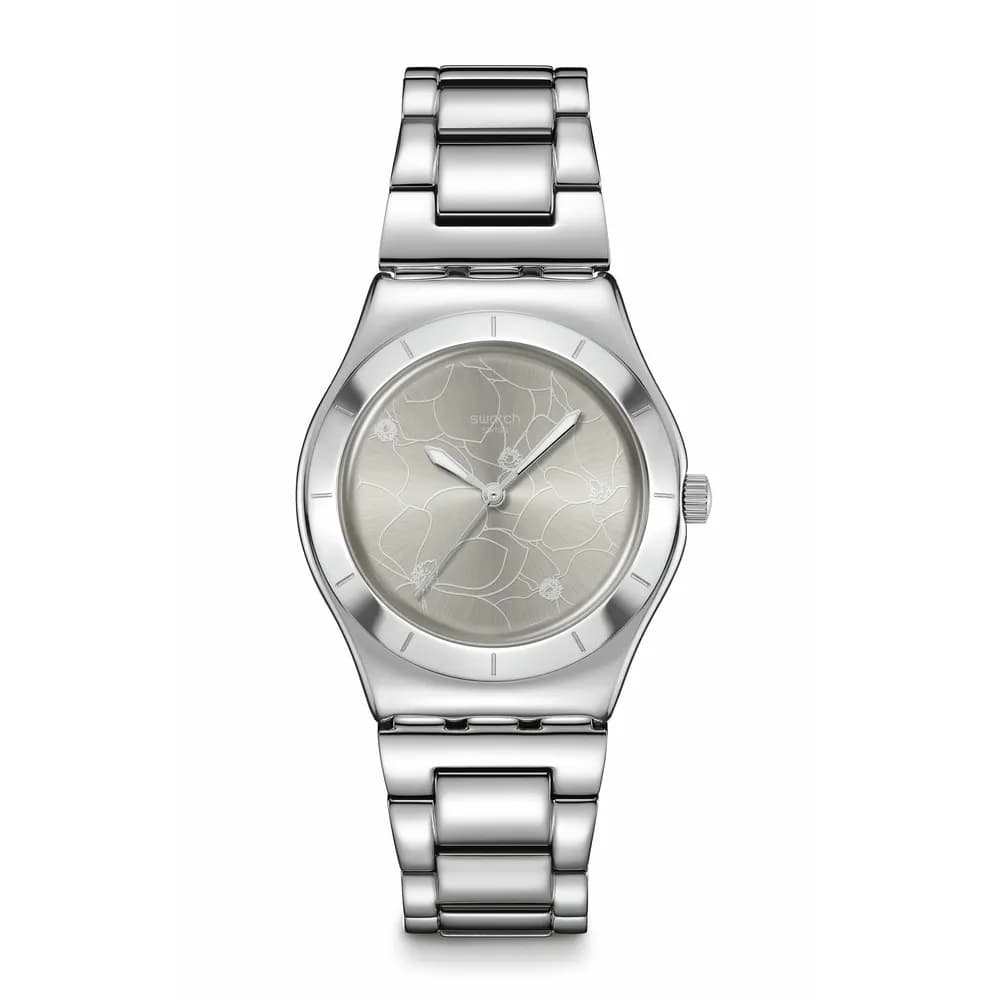 Swatch Montre quartz Femme Blossom time Gris