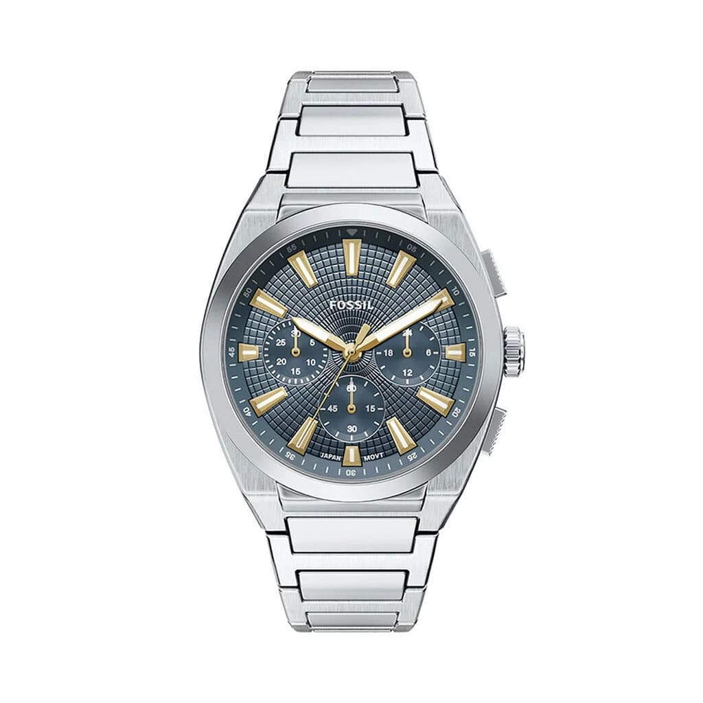 Fossil Everett Chrono — cadran bleu