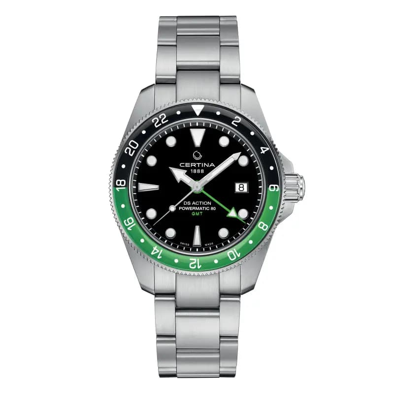Certina Montre Certina DS Action GMT Powermatic 80 Automatique Cadran Noir