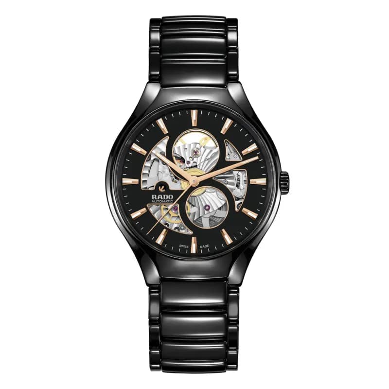 Rado Montre Rado True Round Automatic Open Heart Noir 40mm
